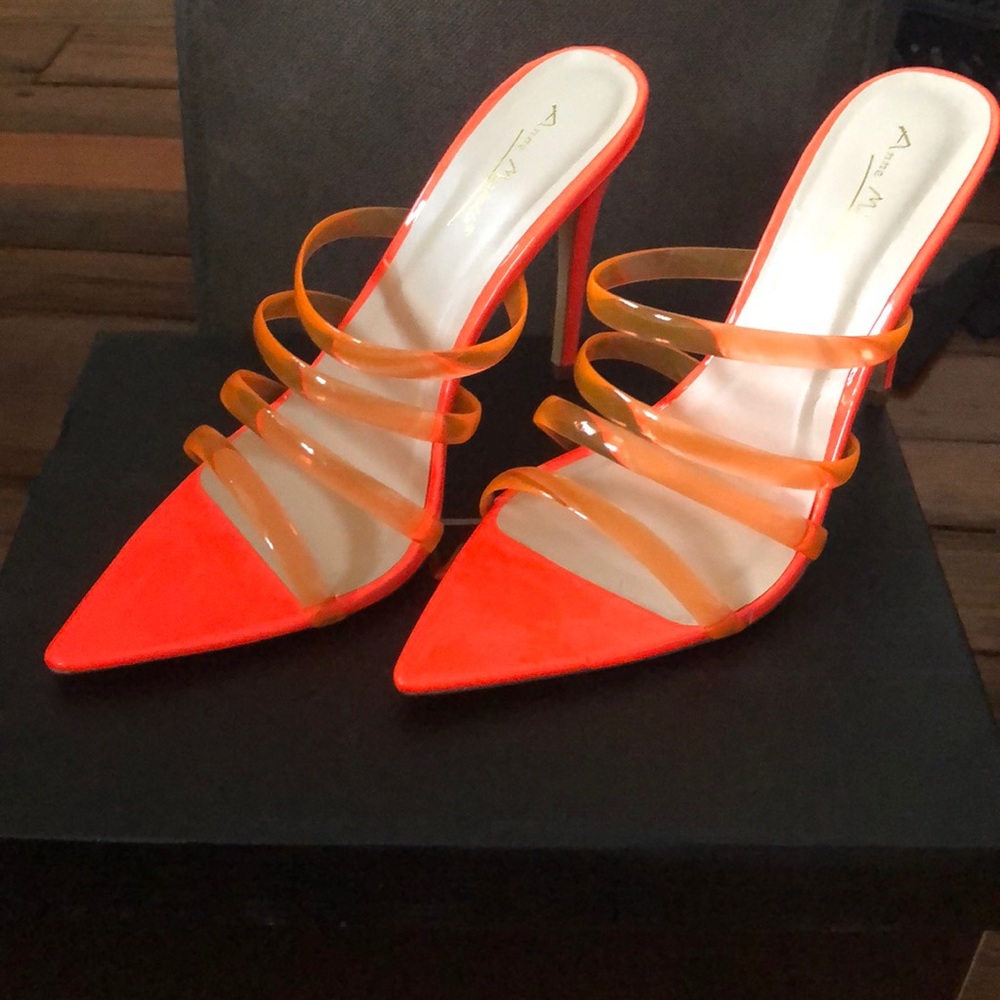 Sexy Neon Orange Mules